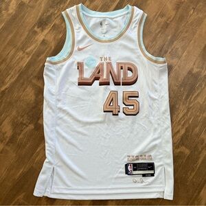 NBA White and Brown Basketball Jersey